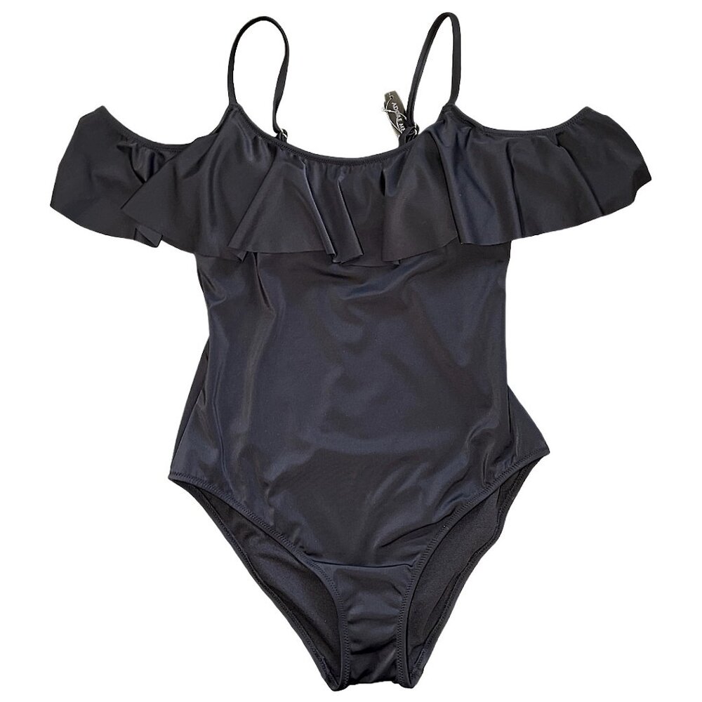 ADORE ME Flutter Sleeve One-Piece Swimsuit – Black (Size M) – NWT